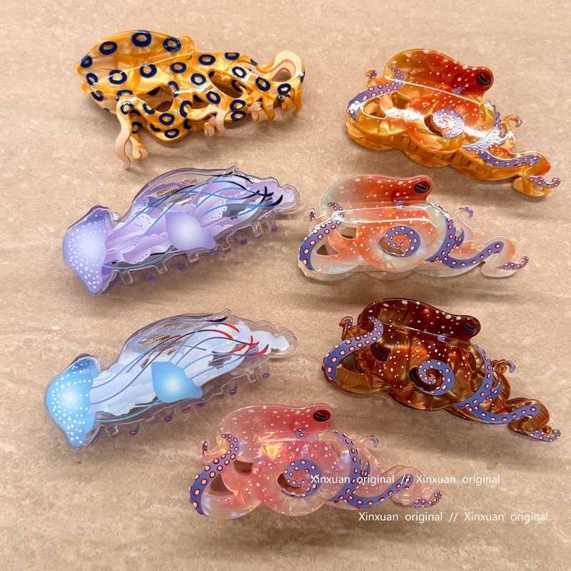 Hanbok Hair Pin - Presilha de Cabelo Grande de Acetato