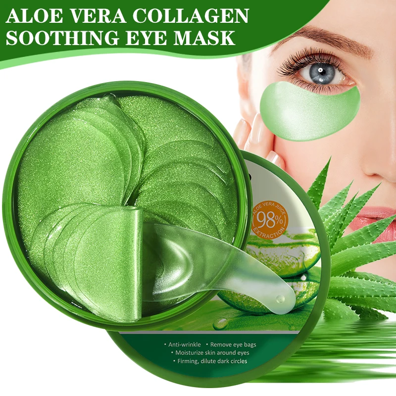 Sheet Mask Collagen - 60 pçs aloe vera colágeno máscara