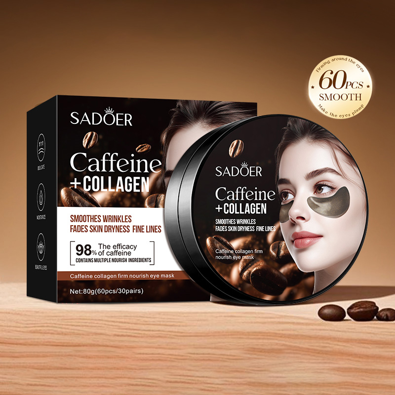 Sheet Mask Collagen - 60 pçs sadoer cafeína cristal colágeno