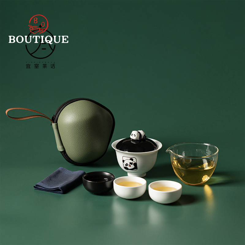 Korean Tea Set - Yishi talk panda conjunto de viagem