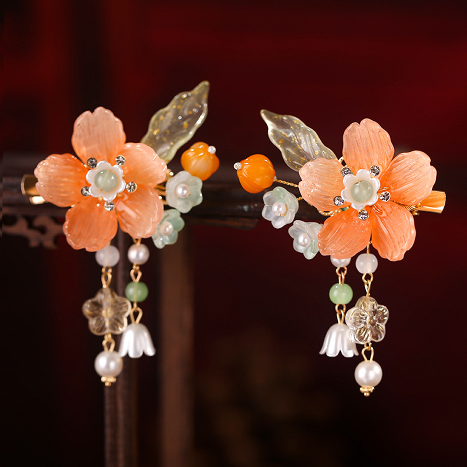 Hanbok Hair Pin - 2 presilhas de cabelo retrô com
