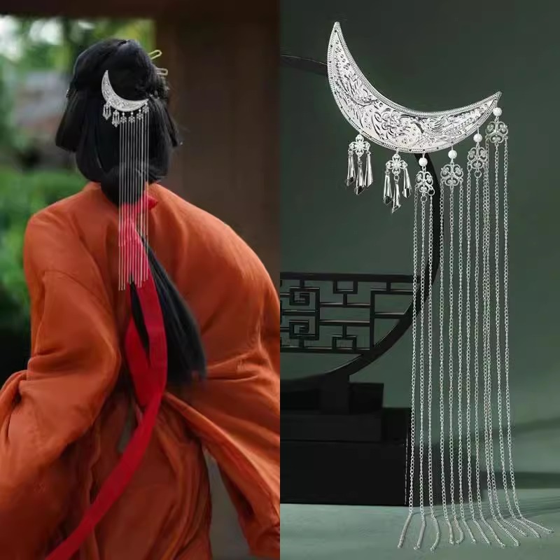 1pc acessórios hanfu longo bor - Hanbok Hair Pin avaliação e preço