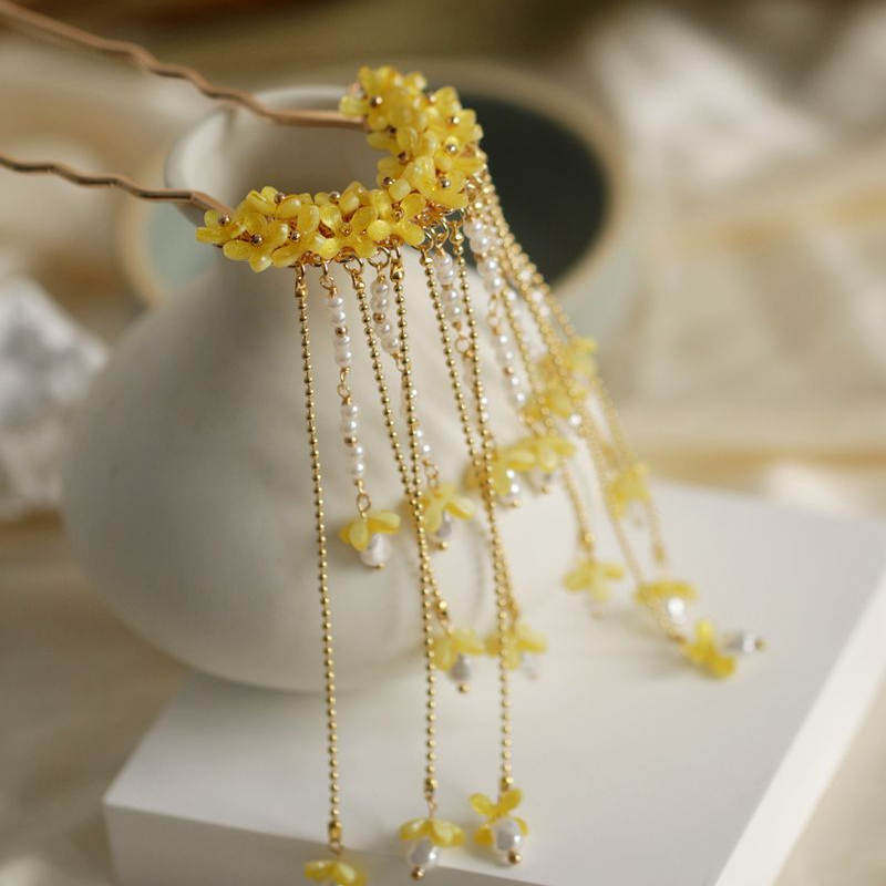 Grampo de Cabelo Osmanthus Est - Hanbok Hair Pin avaliação e preço