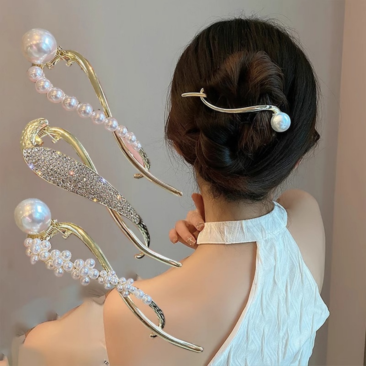 Elegante glitter pérola grampo - Korean Lifestyle & Kids Boutique Photos avaliação e preço