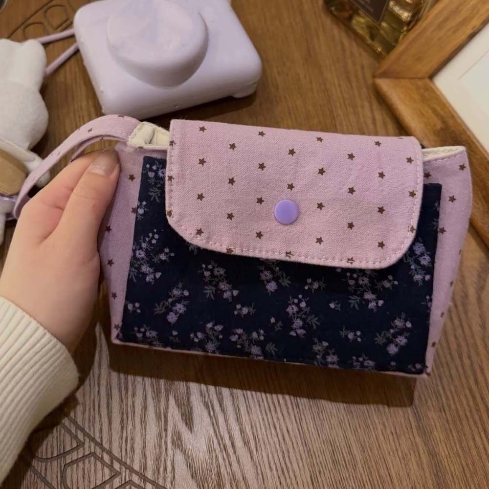 Bolsa de Maquiagem Floral Roxa - Korean Lifestyle & Kids Boutique Photos avaliação e preço