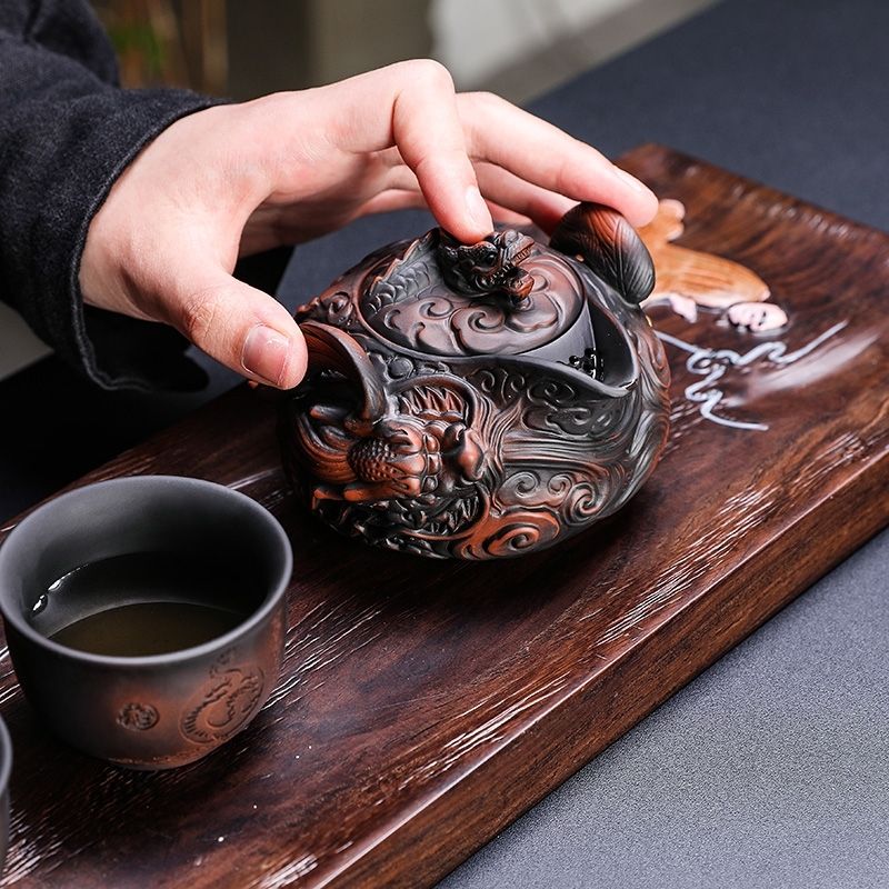 Chinês Roxo Pottery Pile Tea S - Korean Tea Set avaliação e preço