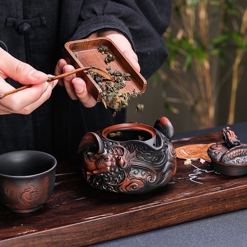 Chinês Roxo Pottery Pile Tea S - Korean Tea Set avaliação e preço