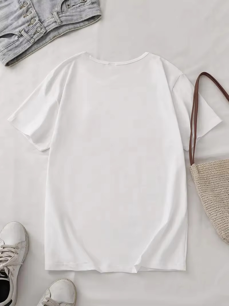 Camiseta feminina com ilustraç - Korean Lifestyle Trends avaliação e preço