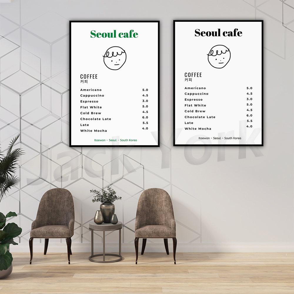 Seul café impressão arte da pa - South Korea Lifestyle avaliação e preço
