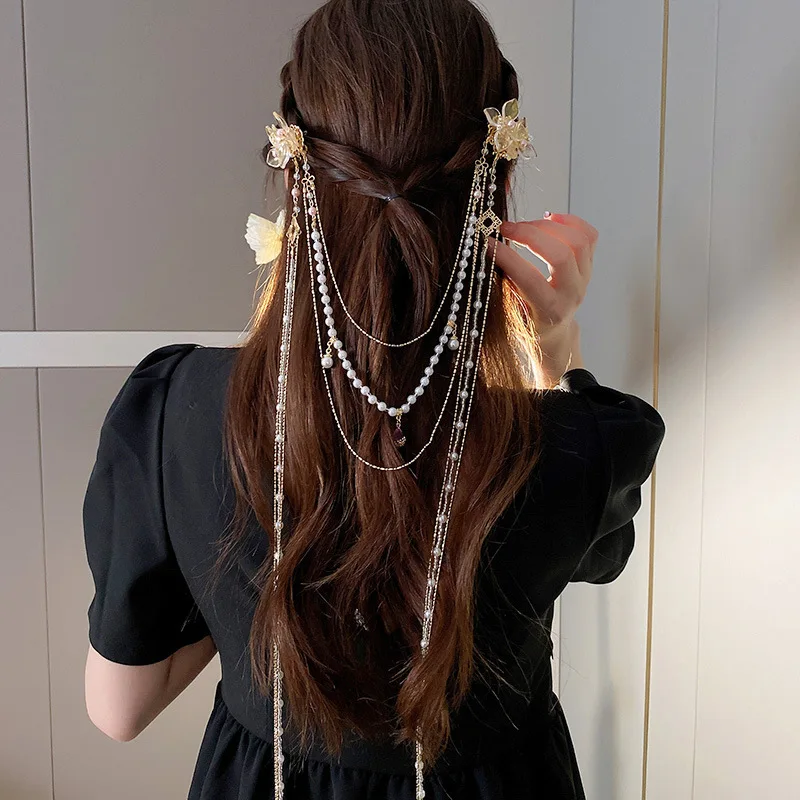 Novo estilo chinês strass flor - Hanbok Hair Pin avaliação e preço