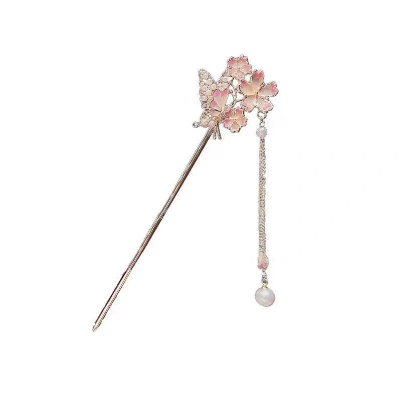 Grampo de Cabelo Sakura com To - Hanbok Hair Pin avaliação e preço