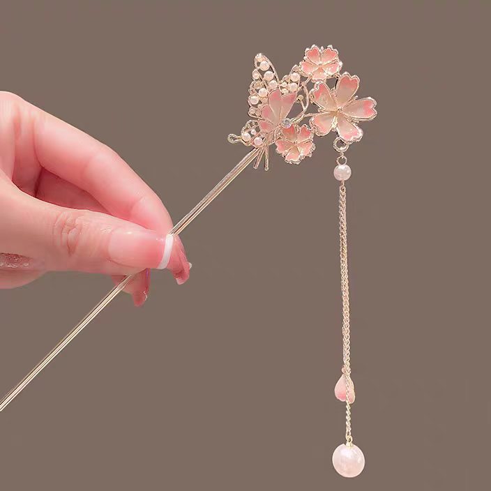 Grampo de Cabelo Sakura com To - Hanbok Hair Pin avaliação e preço