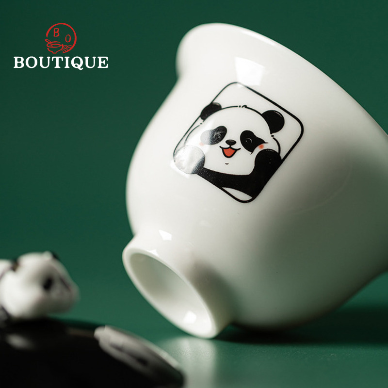 Yishi talk panda conjunto de v - Korean Tea Set avaliação e preço